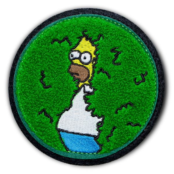 'DISAPPEARING HOMER' PATCH, PIN & KEYRING COMBO!