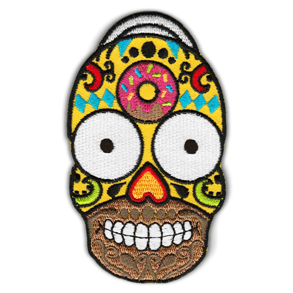 HOMER CANDY SKULL PATCH