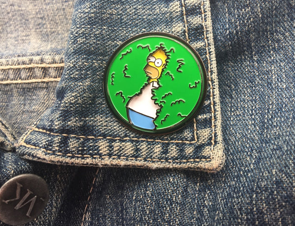 'DISAPPEARING HOMER' PATCH, PIN & KEYRING COMBO!