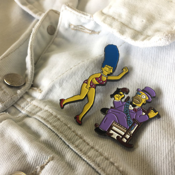 DANCING MARGE & SENATOR HOMER PIN COMBO